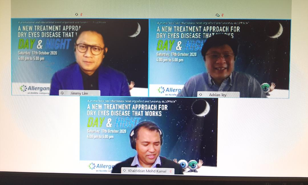 昼夜有效的干眼症新疗法 – Allergan，Optive Gel 虚拟发布会，马来西亚（2020年10月17日） 特邀讲者